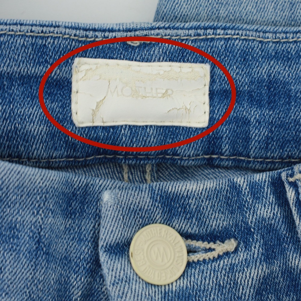 Mother Looker Ankle Fray Jeans Size 25 Twenty-Eight and a Half Wishes Light Blue - Picture 14 of 14